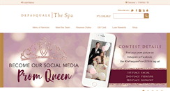 Desktop Screenshot of depasqualethespa.com